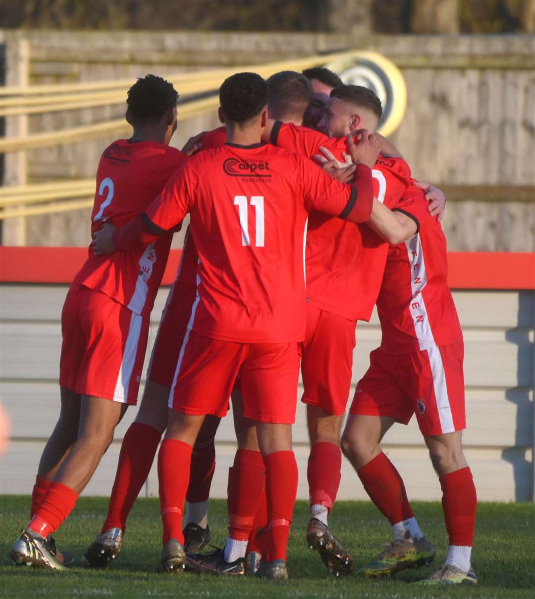 Celebrations as the Fenmen take the lead