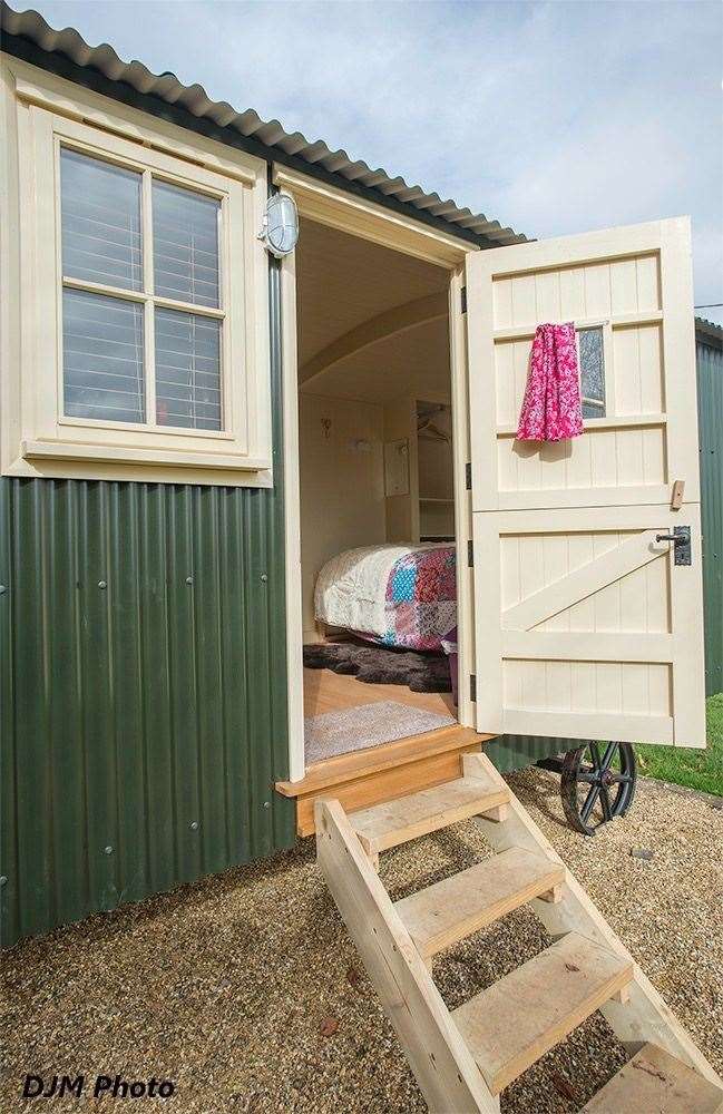 the shepher's hut offers a more comfortable alternative to camping on the site. (57391791)