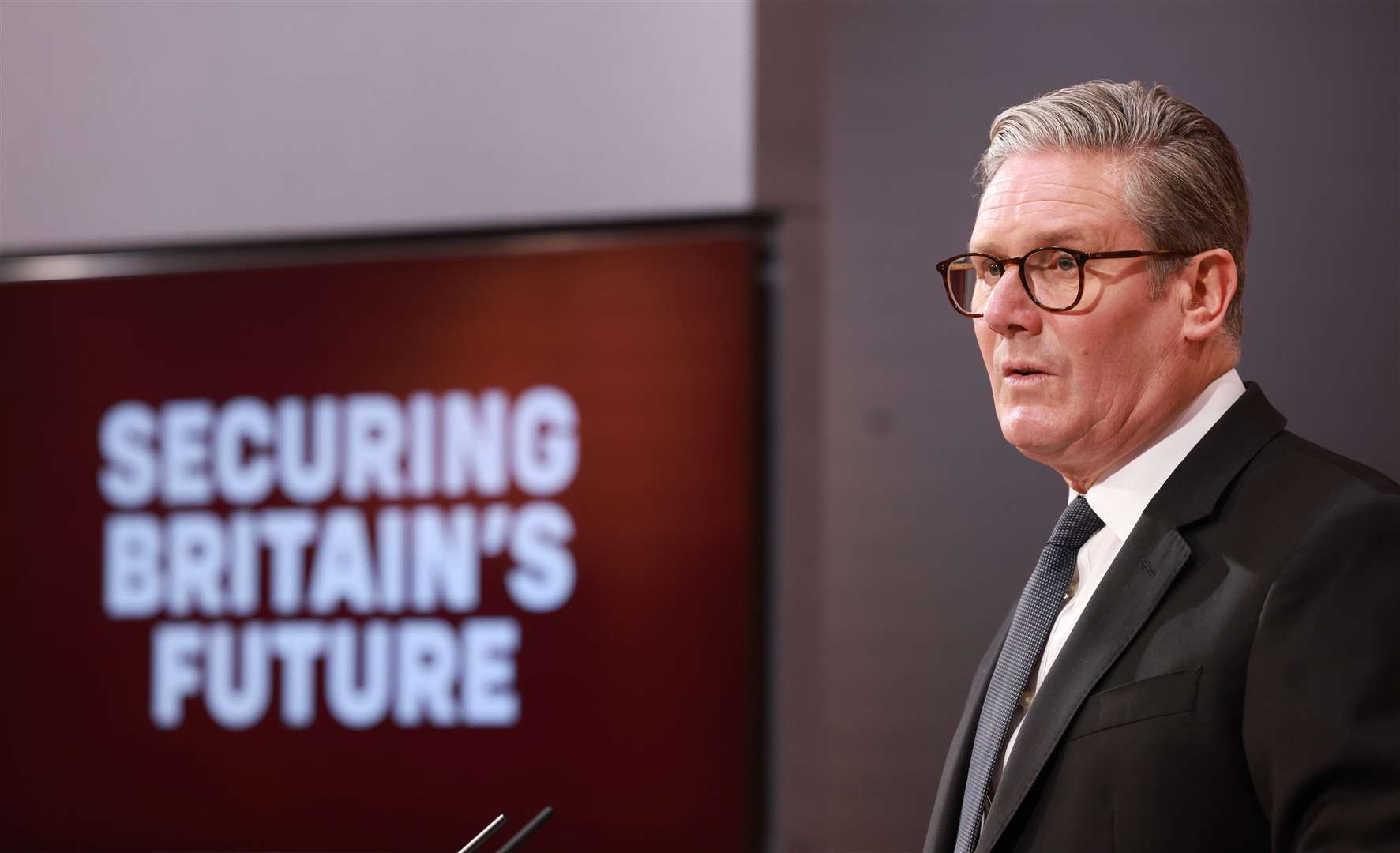 Prime Minister Sir Keir Starmer speaking during a press conference on the Immigration White Paper in the Downing Street briefing room in London (Ian Vogler/PA)