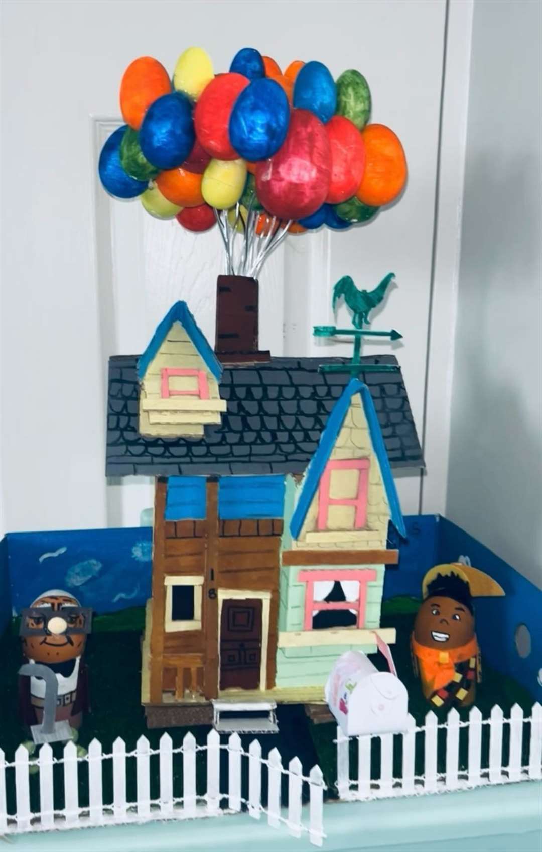 The ‘Up’ competition entry featuring the balloon house (Janeane Kearney/PA)