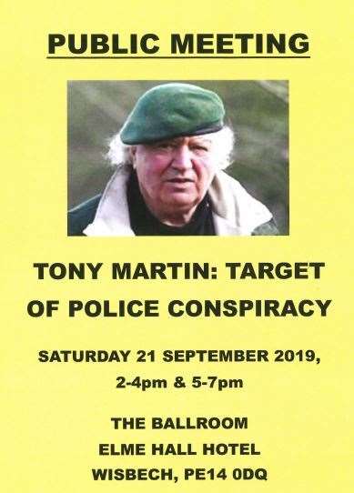 A talk promises "explosive" new evidence in the notorious Tony Martin case. (16217421)