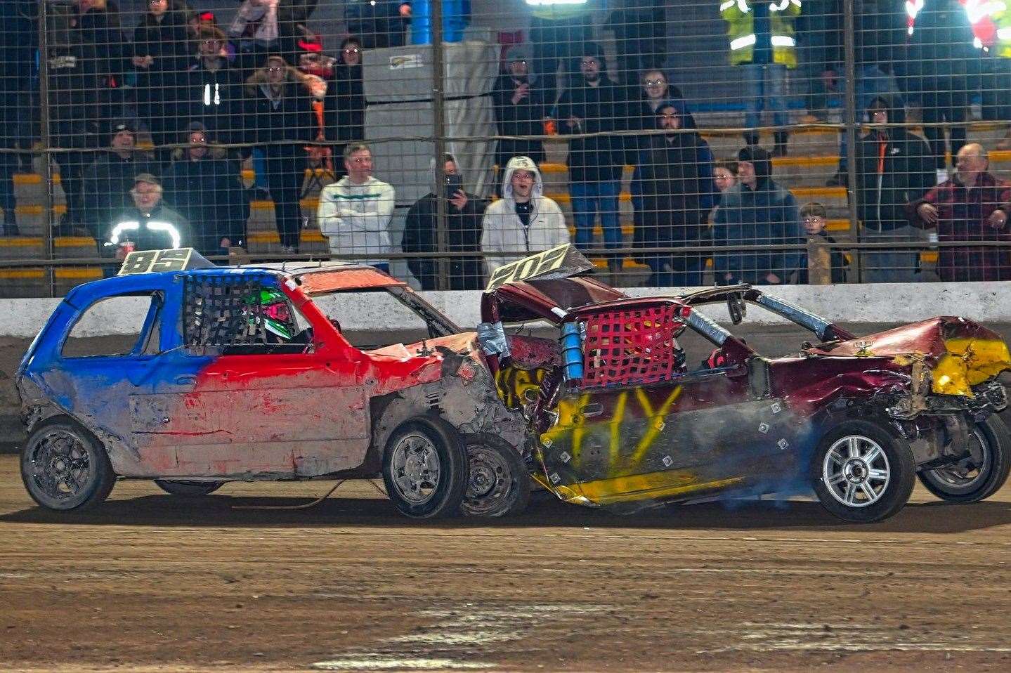 Wisbech junior banger driving action