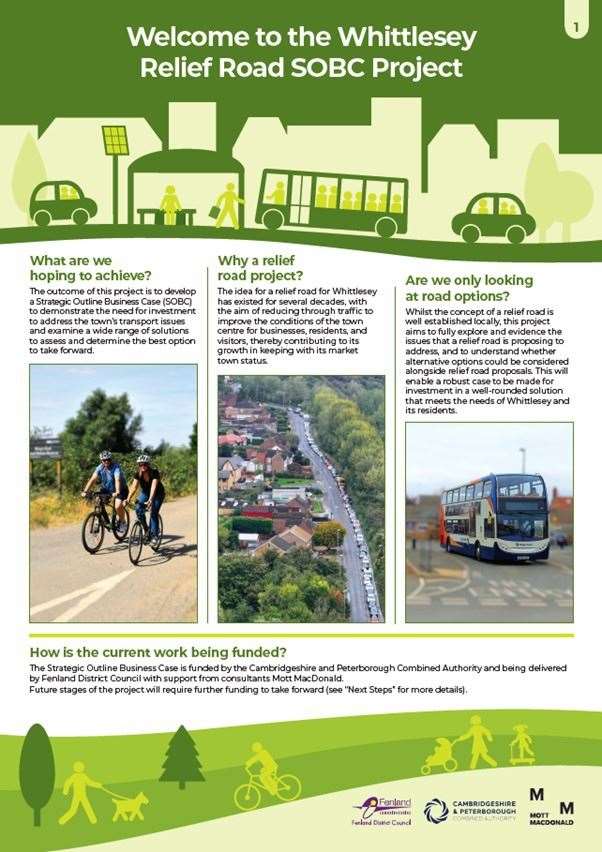 Local people have less than a week left to take part in the Whittlesey Relief Road consultation, which closes on Friday, November 22
