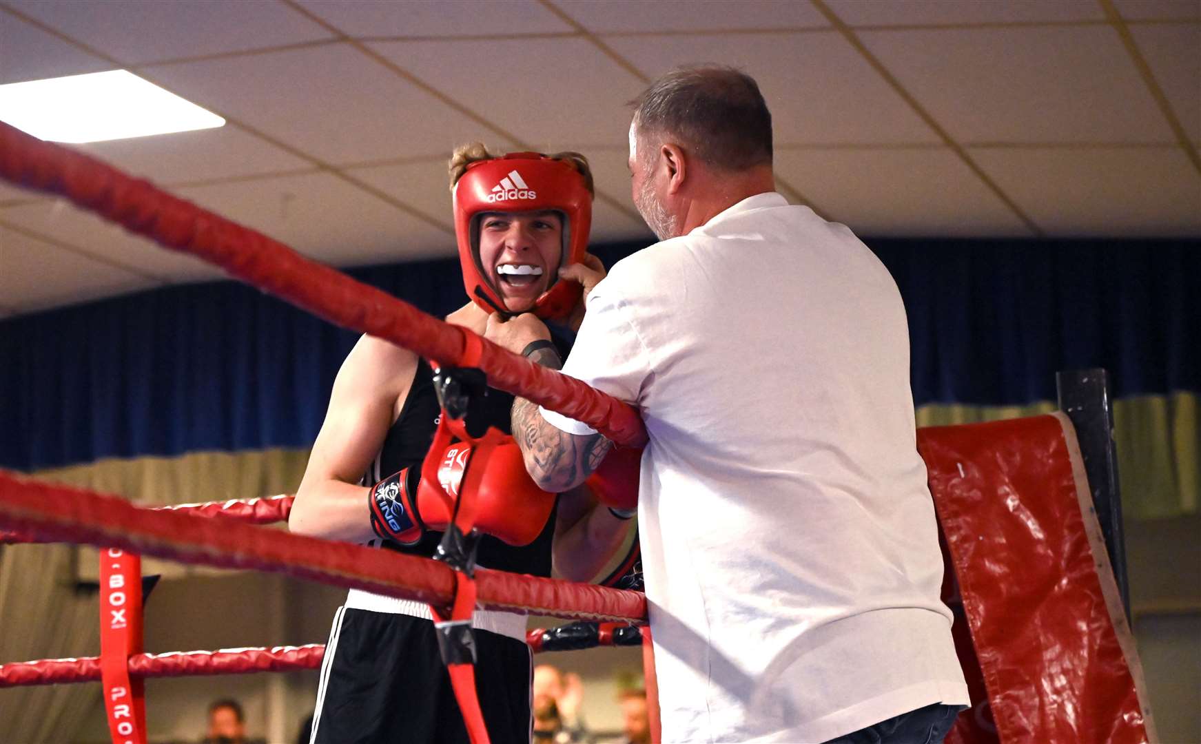 March Boxing Club evening of boxing..Jack Whitby (red) v Harrison Durrant (blue). (55848583)