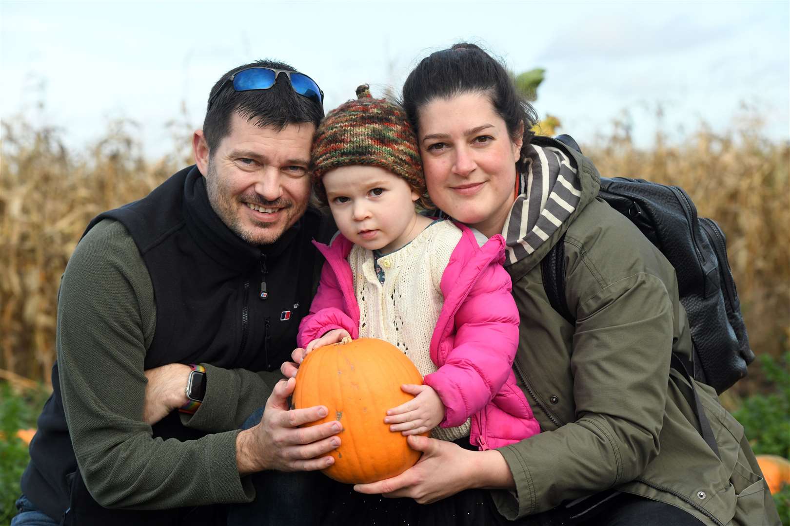Skylark pumpkin carving and picking..Trevor McSparron, Grace McSparron and Nyree Ambarchian. (42846832)