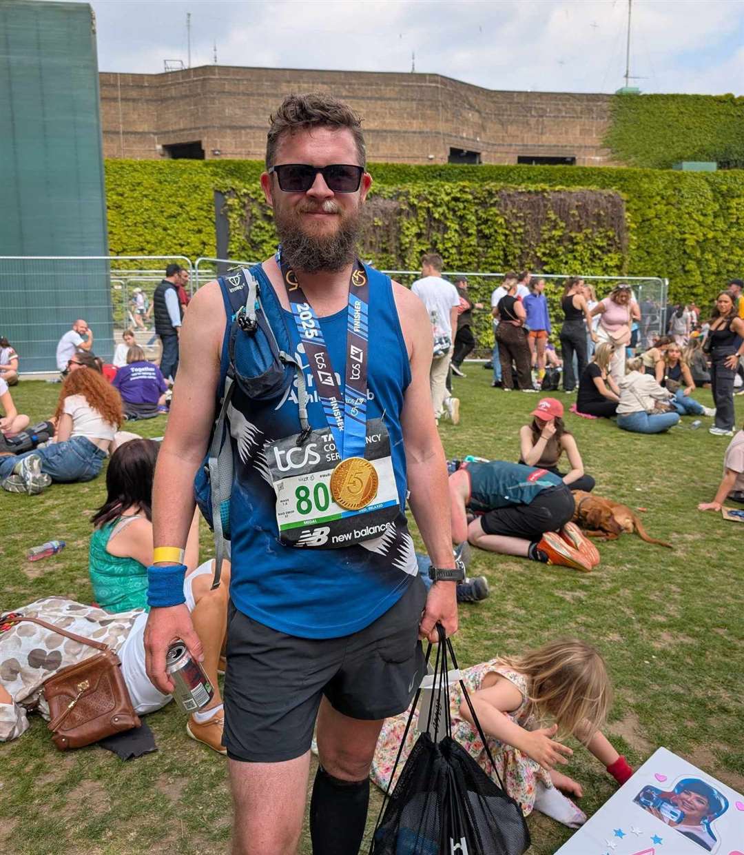 Oliver Goodwin after the London Marathon