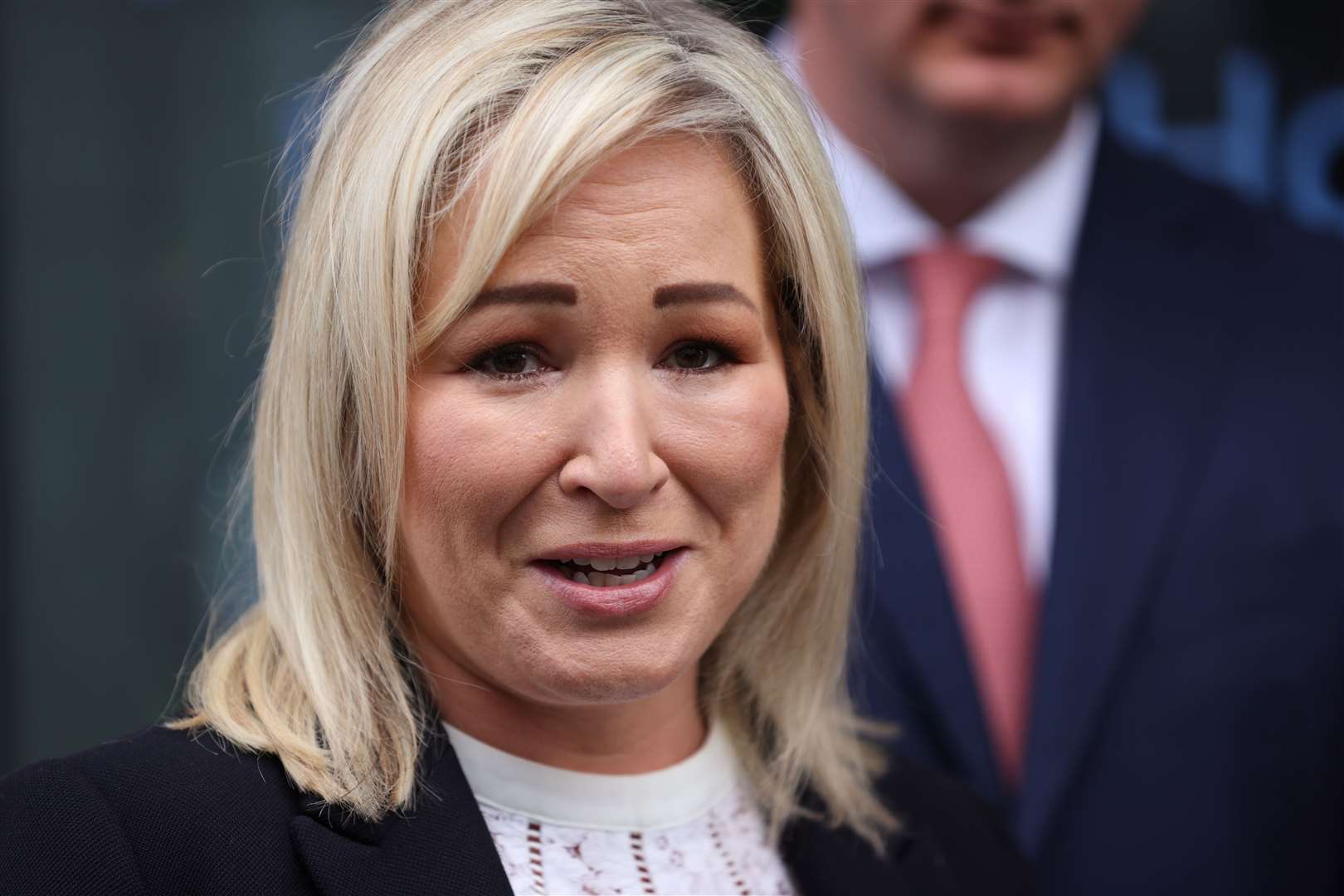 First Minister of Northern Ireland Michelle O’Neill attended the funeral (Liam McBurney/PA)