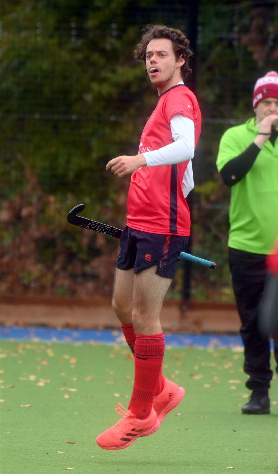 Wisbech Town v St Neots hockey action