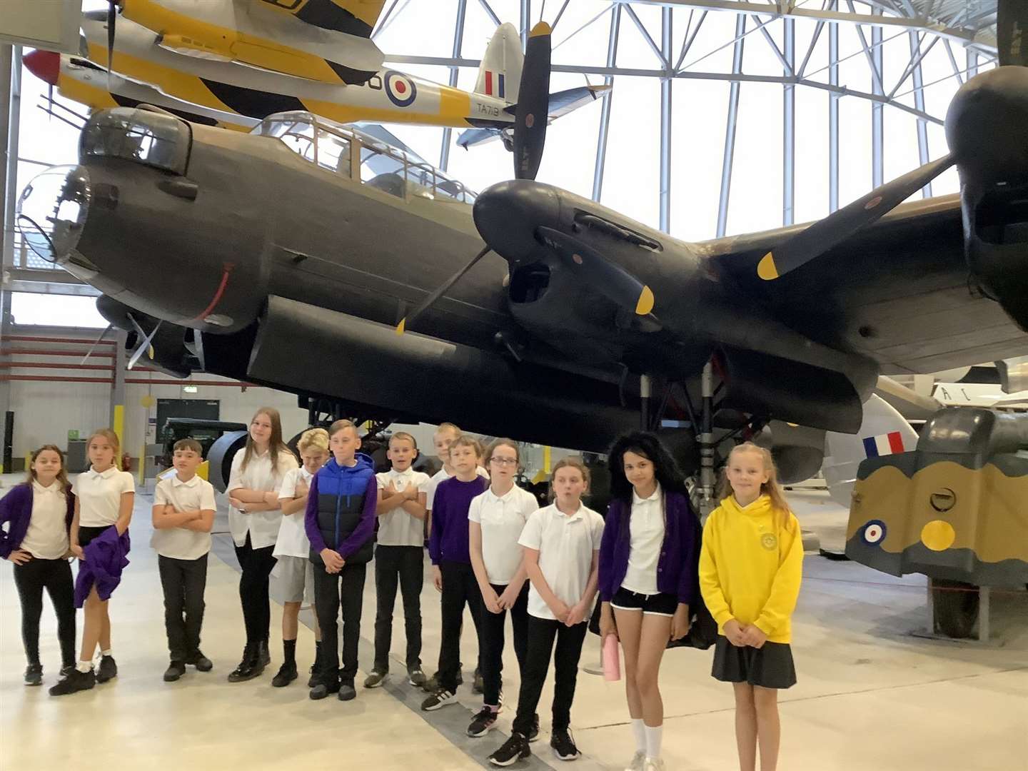 Pupils from Nene and Ramnoth School enjoyed their trip to Duxford Imperial War Museum.