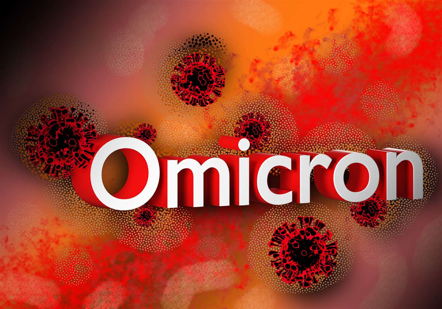 Omicron Covid variant B.1.1.529. Coronavirus, COVID-19. E484Q L452R.COVID 19 Delta plus variant Sars ncov 2 2021.Mutated coronavirus SARS-CoV-2. 3D render New OMICRON Virus strain. (53470256)