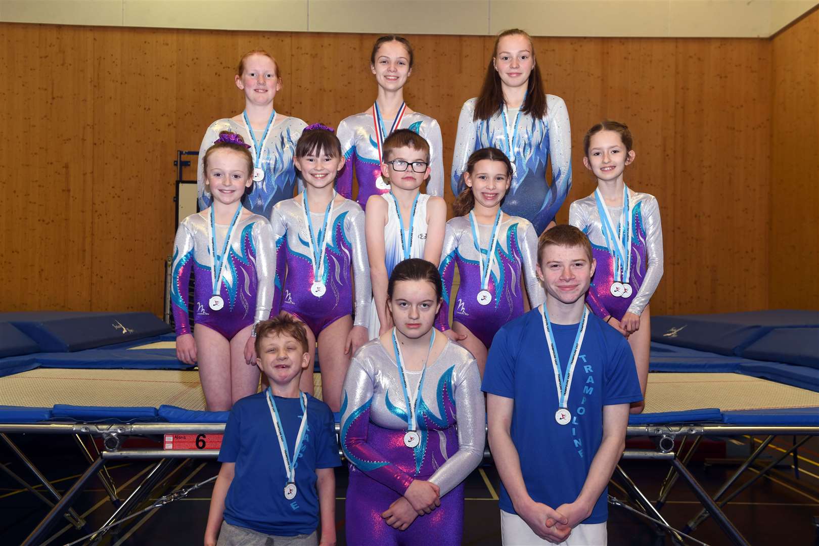 Fenland Flyers, from left (back): Sky Dornan-Baker, Bella Featherstone-Dance, Alana Pritchard, (middle) Matilda Pease, Chloe Cowan, Charlie Colledge, Keira Fines, Bailey Hanrahanv, (front) Jayden Smith, Bryony Colledge and Kieran Prpa.