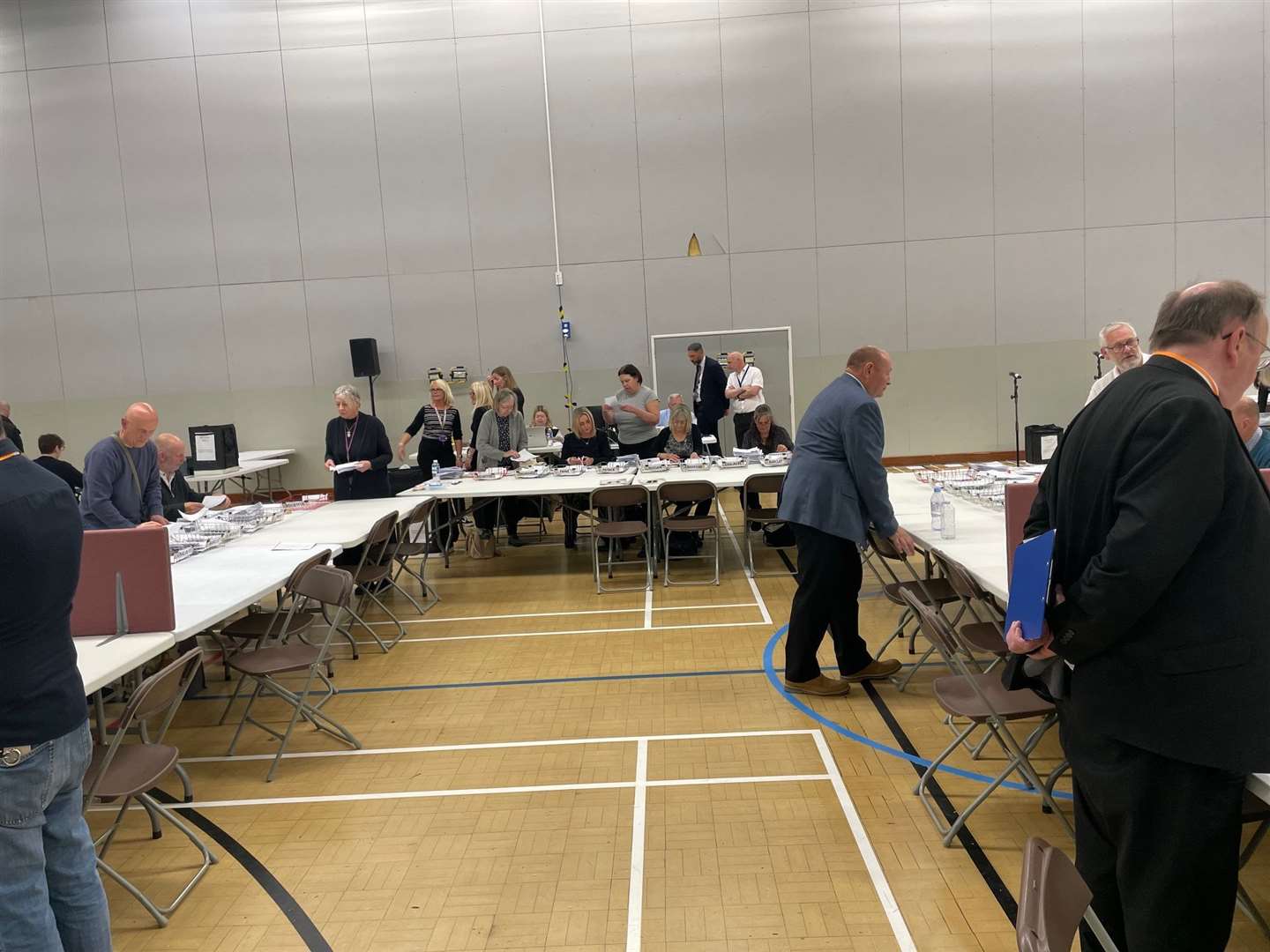Representatives from all parties have been busily keeping track of votes as the verification process is undertaken.