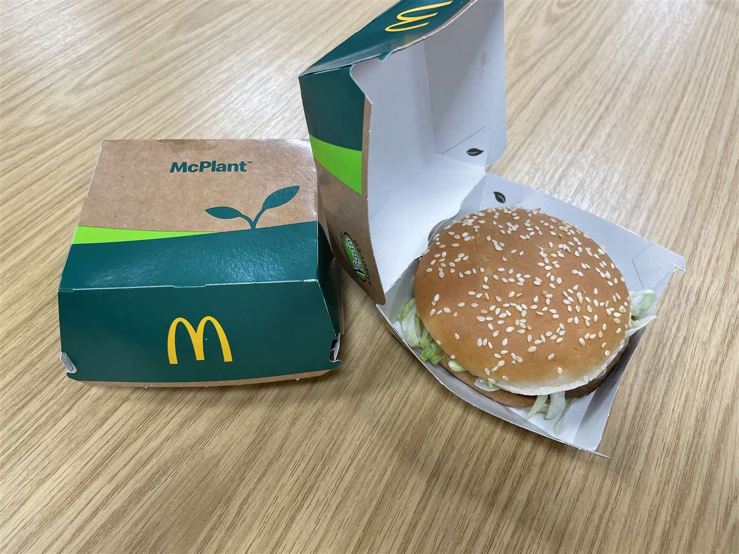 The McPlant burger is now available in 250 stores and will be on sale nationwide from January.