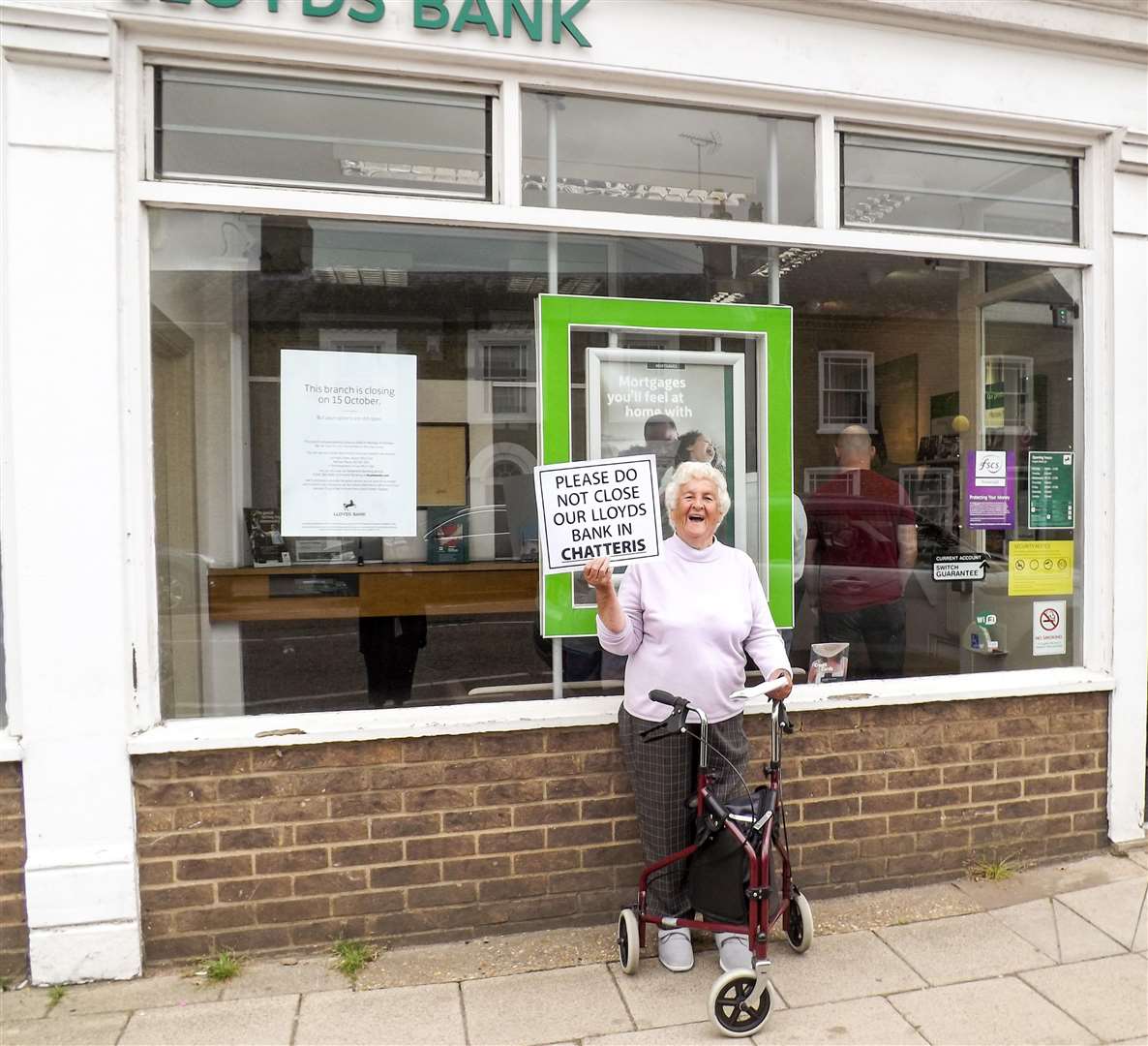 Mary Green tried to save Lloyds from closing in Chatteris. (2448776)