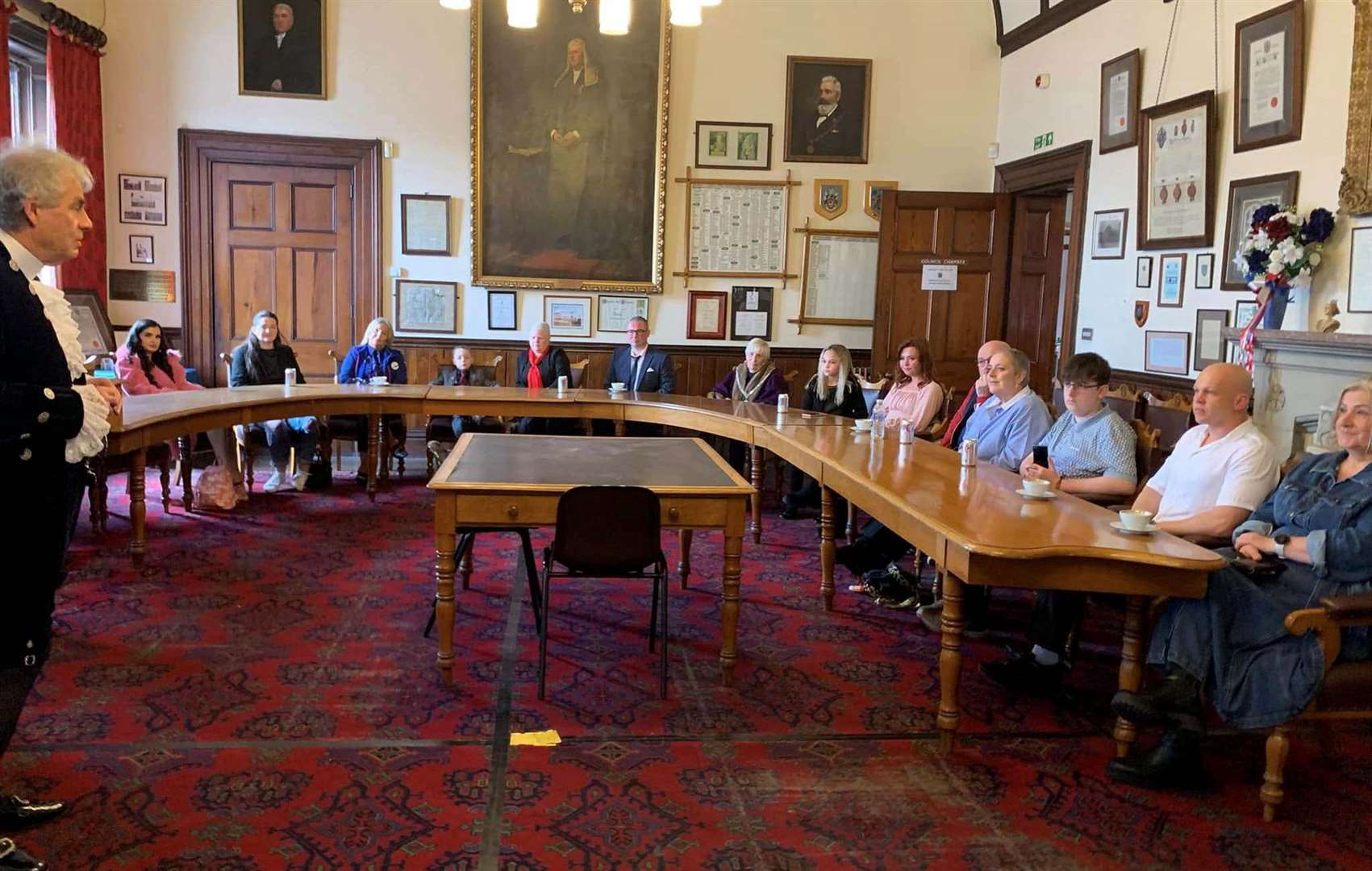 The awards were presented at a special reception in the council chamber