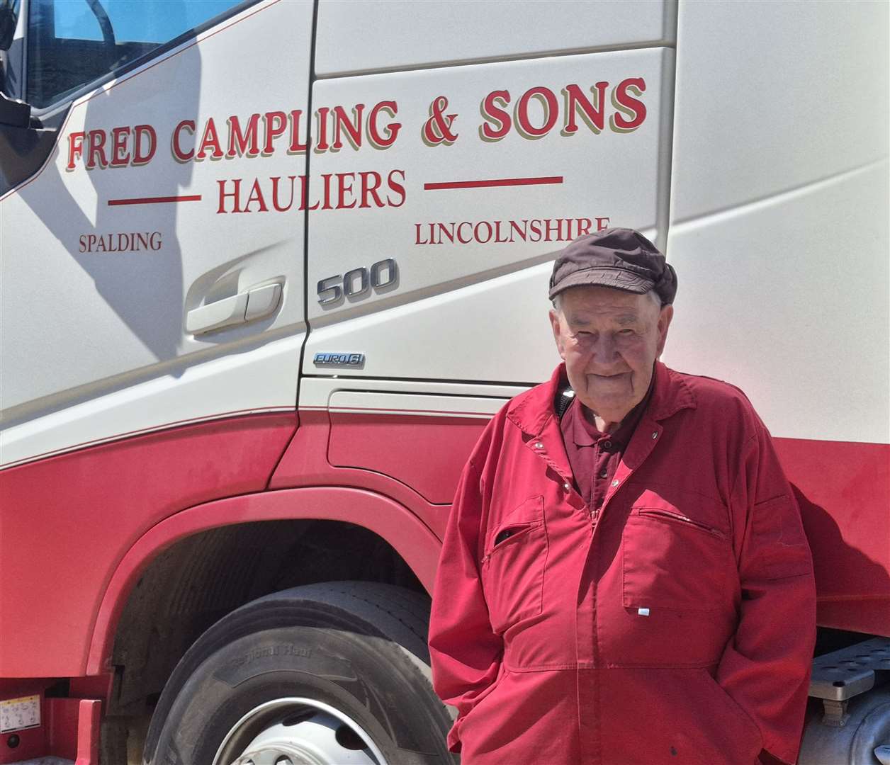 Farmer Fred Campling says he loves his work and has no plans to stop - even though he's 92! copyright Kate Chapman