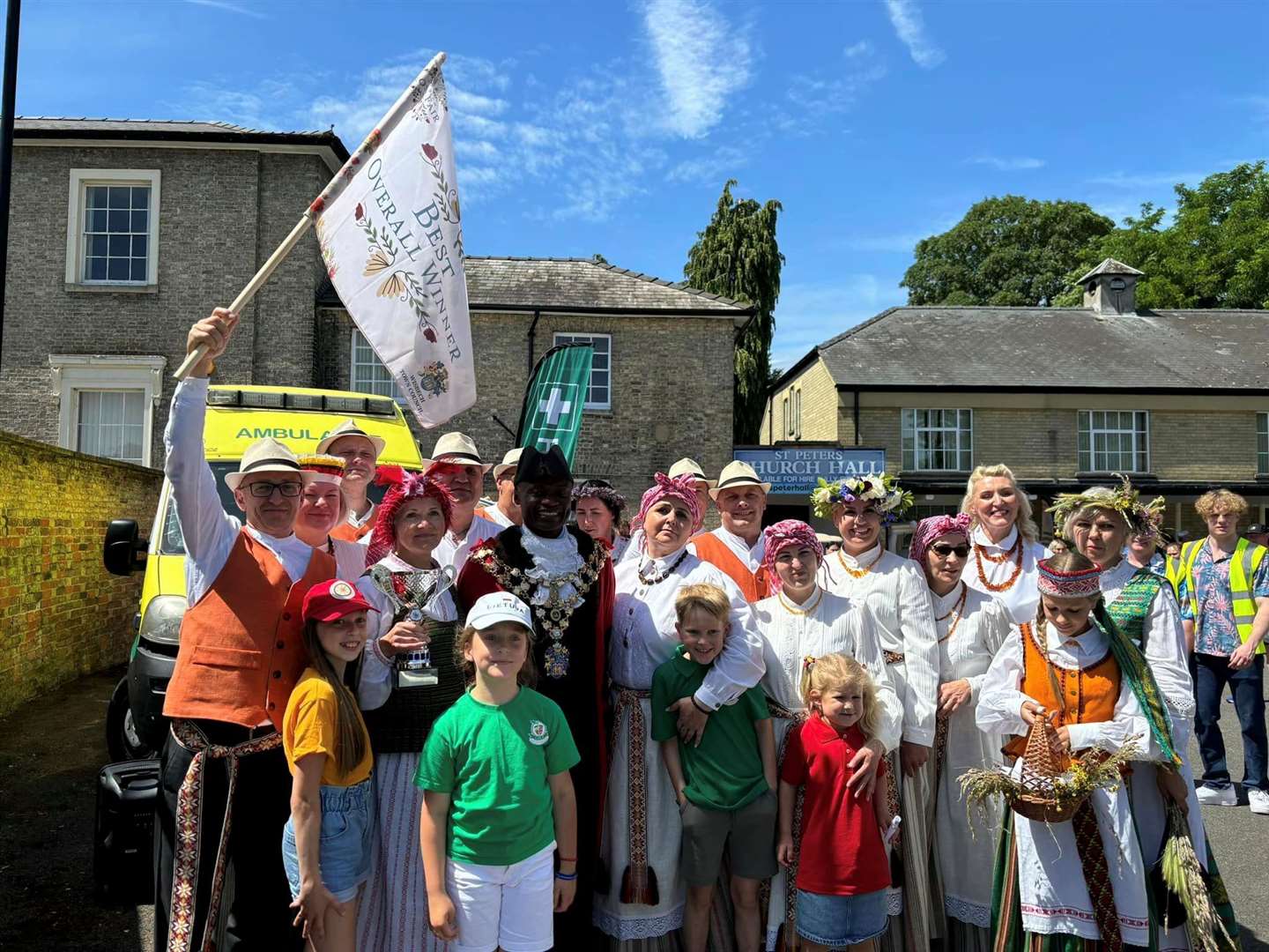 The overall winner for the walking parade was the Wisbech Lithuanian Community. Photo: Wisbech Town Council.