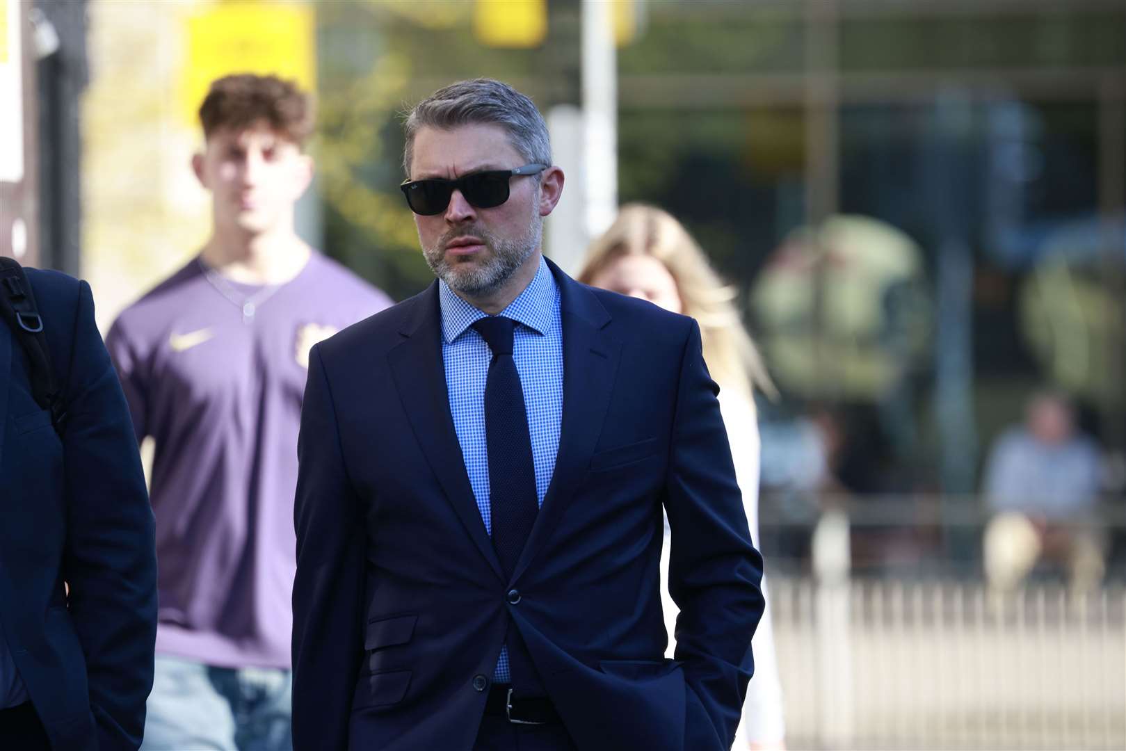 Adam Smyth, director for BBC Northern Ireland, outside the High Court in Dublin (Arthur Carron/PA)
