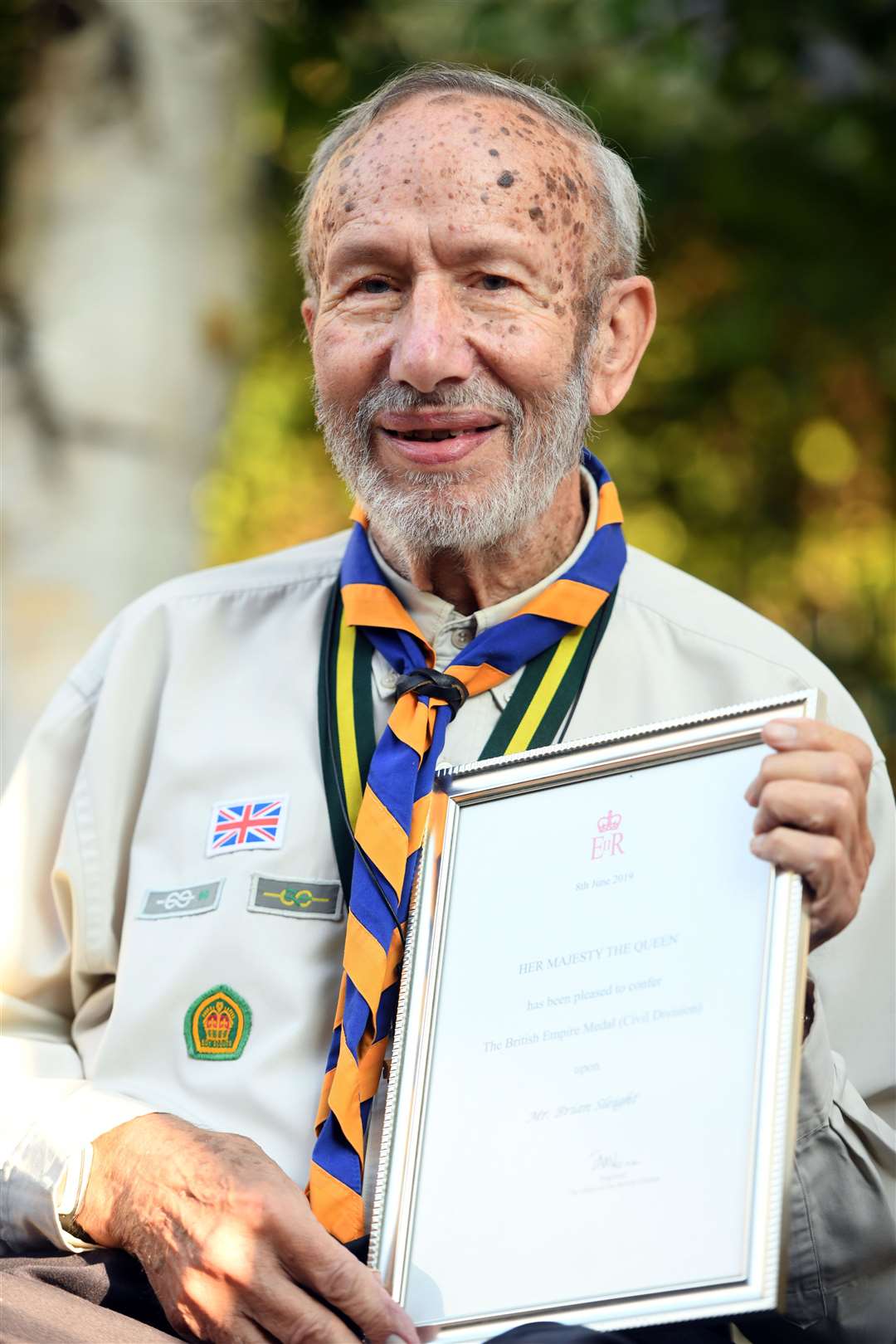Brian Sleight receiving his BEM from the Lord Lieutenant of Lincolnshire Toby Dennis was social media hit for Citizen readers, who offered memories of the former Wisbech Grammar School teacher - who was obviously hugely popular with past scouts.