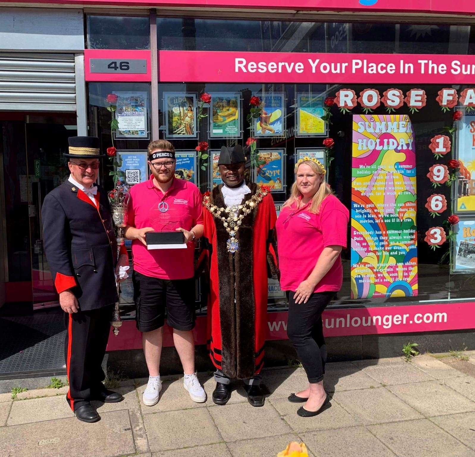 Sunlounger Travel won the best dressed window competition. Photo: Wisbech Town Council.