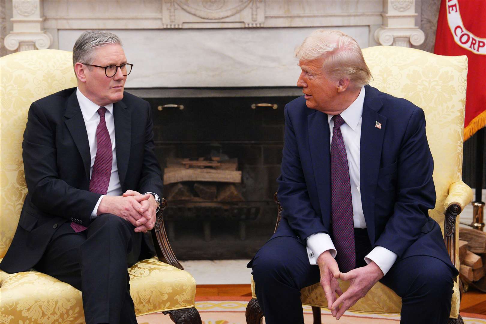 Donald Trump teased the announcement of a trade deal, believed to be with the UK, on social media overnight (Carl Court/PA)