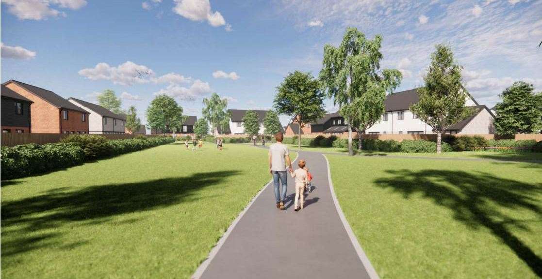 One of the images which has accompanied the application to develop the former Butterfly Park at Long Sutton