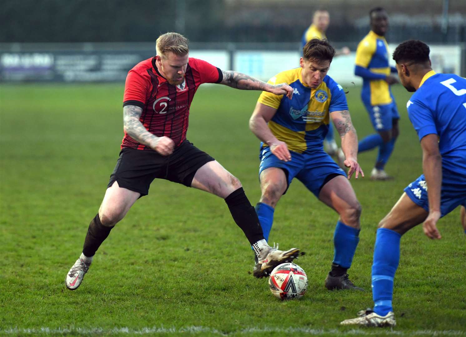 Nick Davey gets stuck in