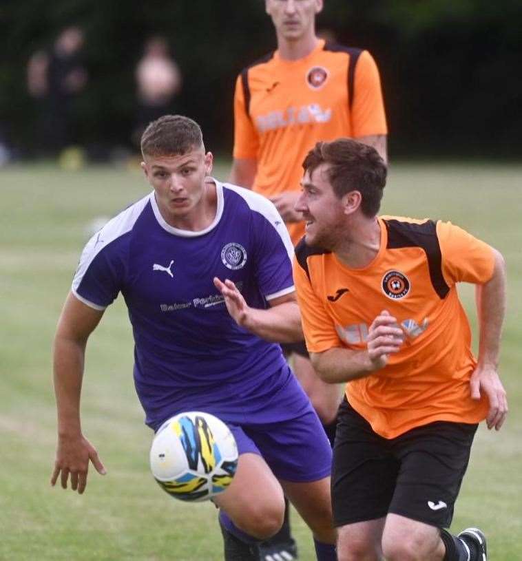 Action from Leverington Sports against Stanground Sports