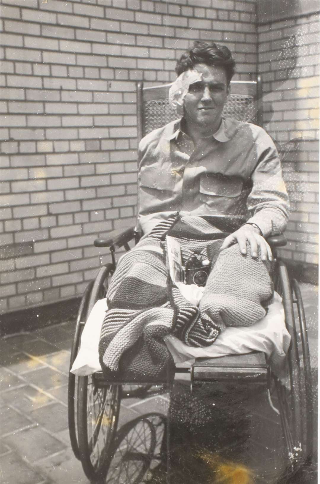 Peter Crofts lost both legs in an air crash. Photo: Sworders.