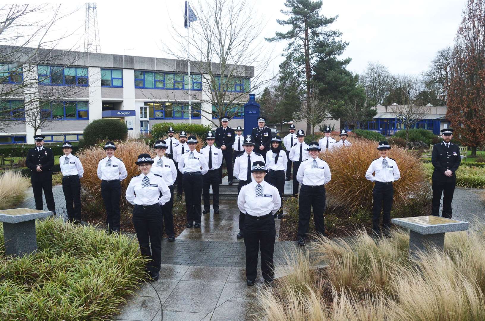 New police recruits graduate at force headquarters. (43706921)