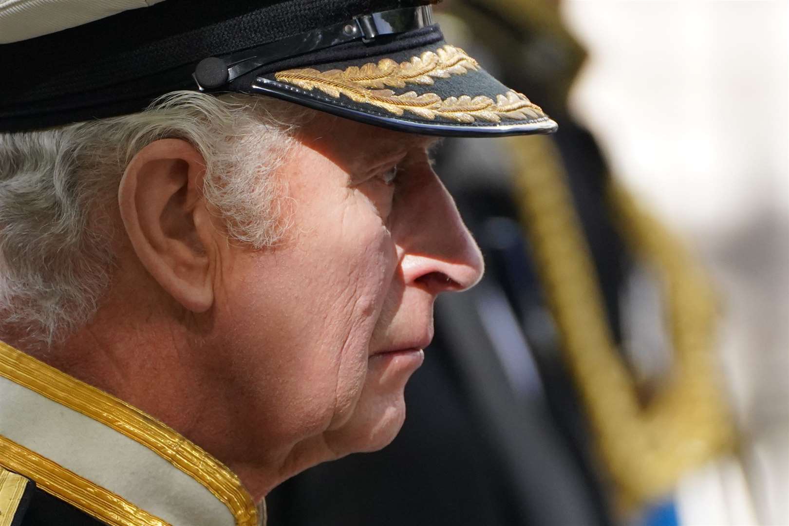 King Charles is not wearing a crown on the new coins. Image: PA.