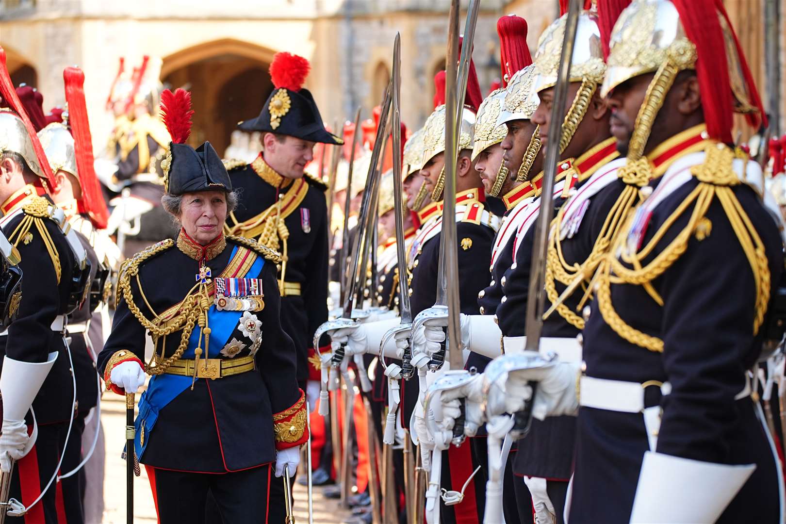 The Princess Royal also took part in the event (Aaron Chown/PA)