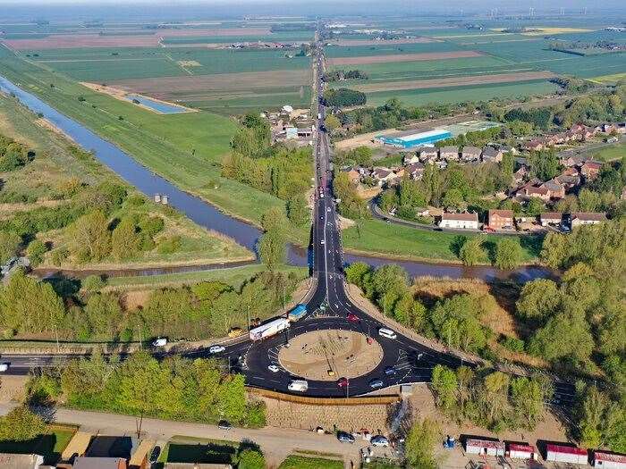 Guyhirn roundabout is officially openend. (56648709)