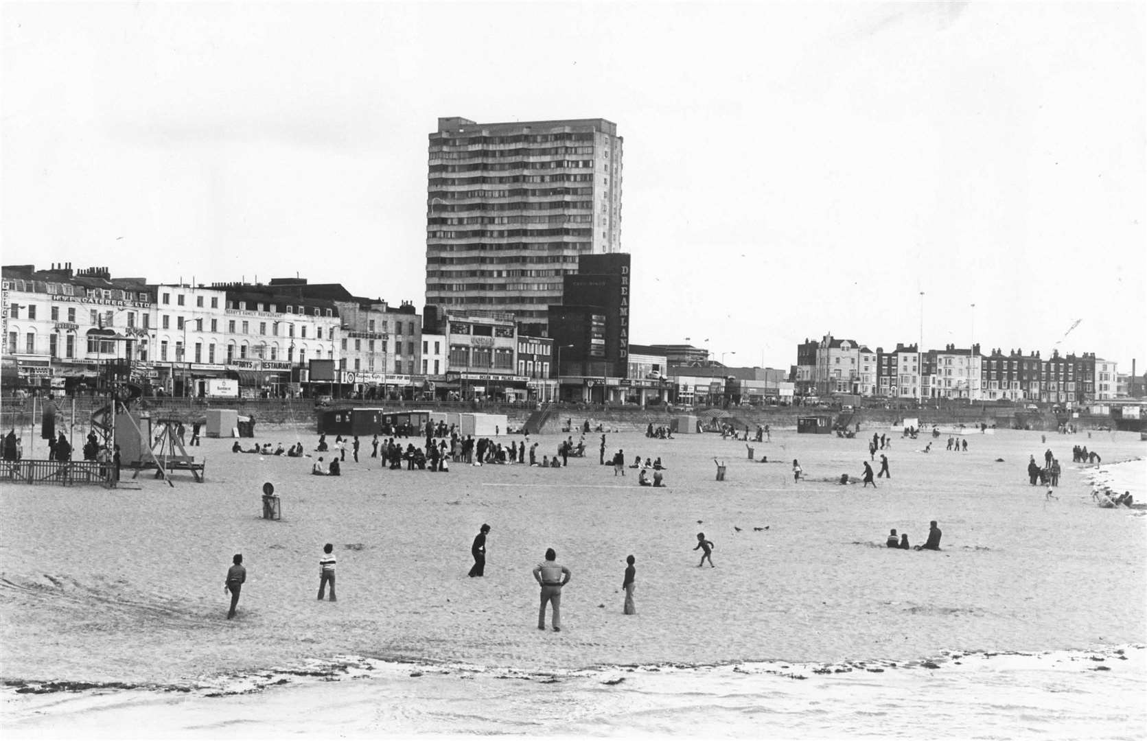 People headed for the beaches to cool off including to Thanet's coastline in Kent