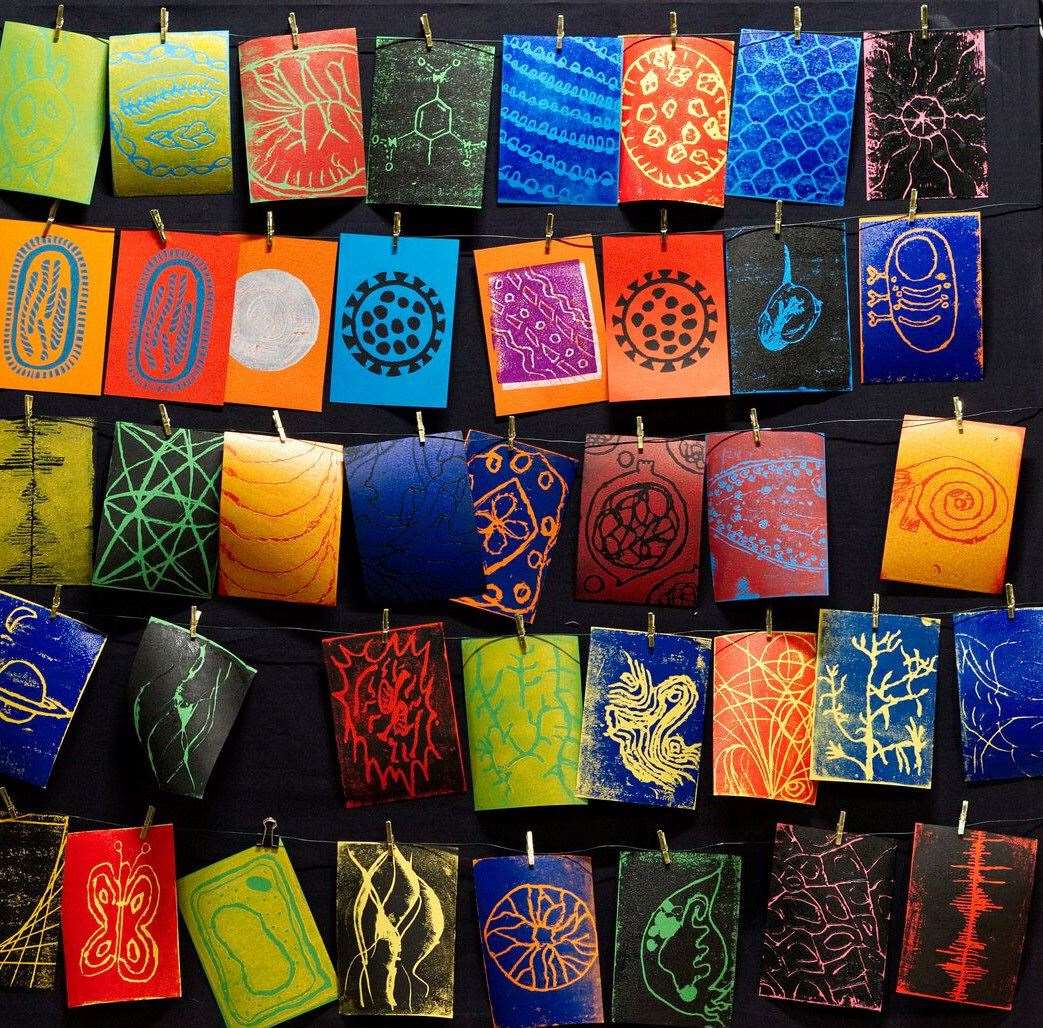 You could do print making. (24743099)