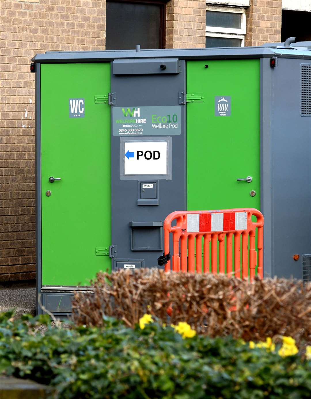 Coronavirus pod at Wisbech Hospital. (30669074)