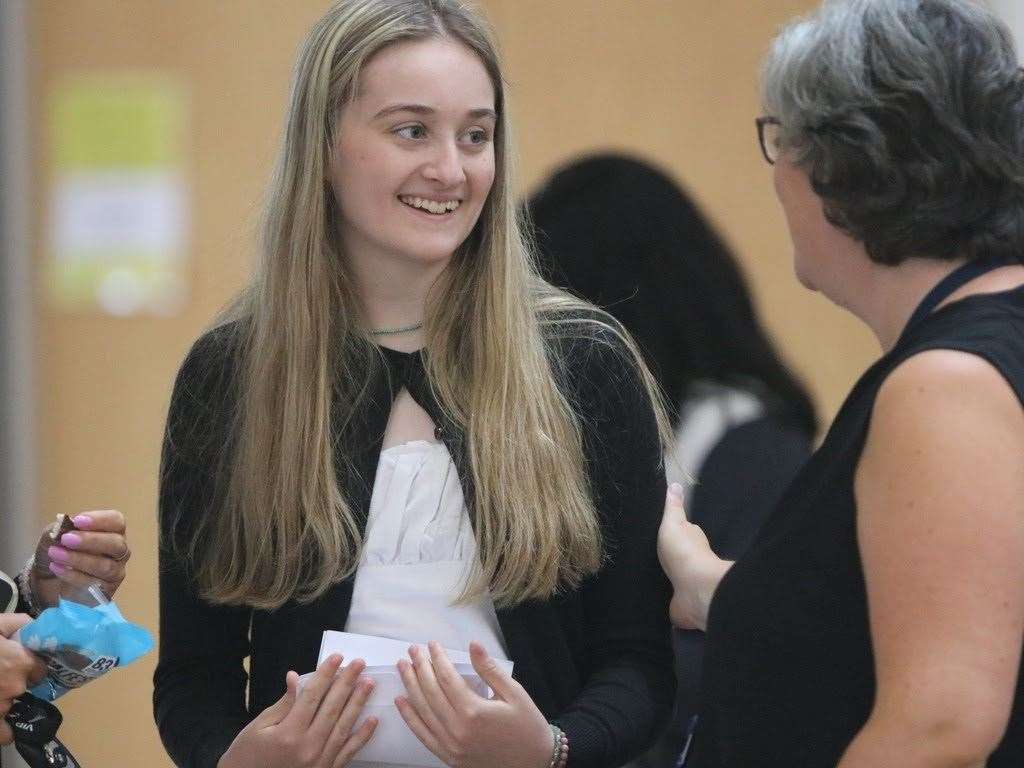This Wisbech Grammar School pupil is all smiles.