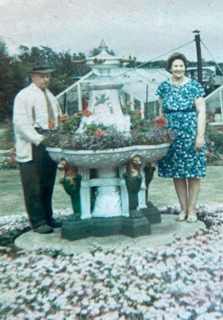 Thomas and Florrie Jones saved the centrepiece when it was removed and put up for auction in 1963