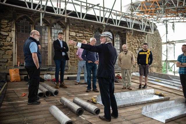 Supporters of St Peter's Church restoration project were given a tour of the work currently in progress at the historic building. (49938410)