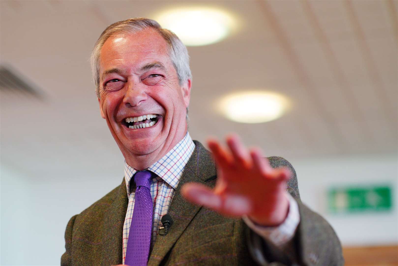 Nigel Farage has suggested that the commitment to net zero has made it harder to source coal for British Steel (Ben Birchall/PA)