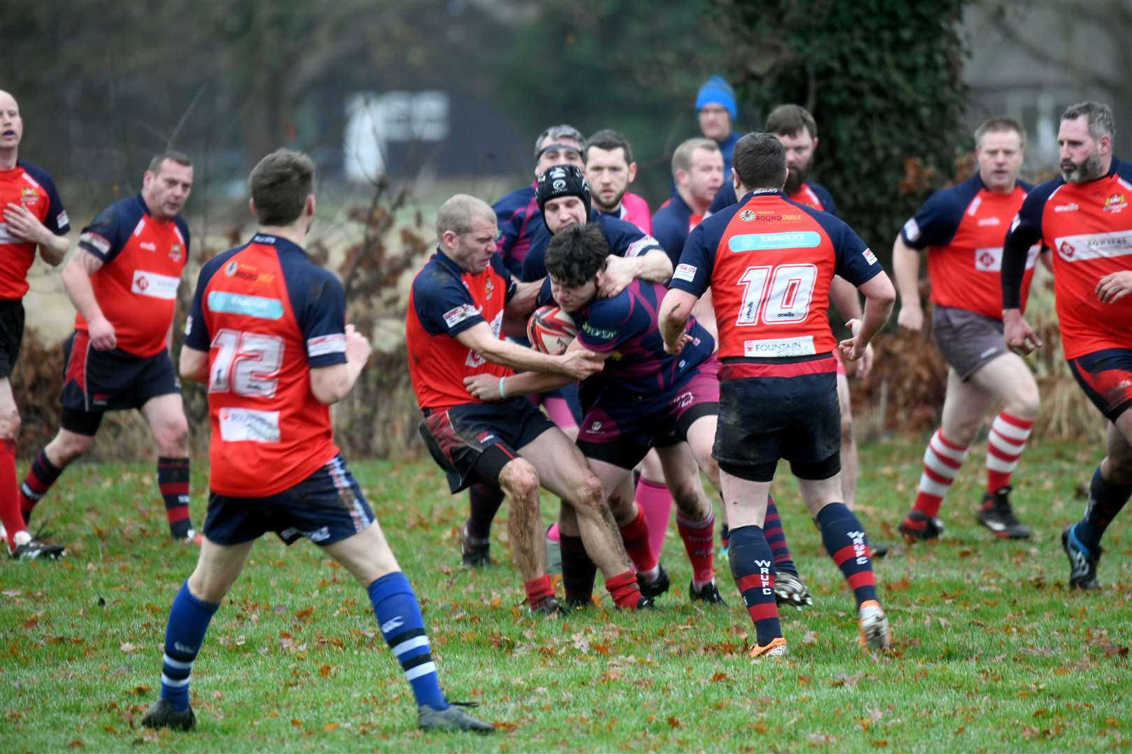Wisbech v Spalding rugby action. (53807088)