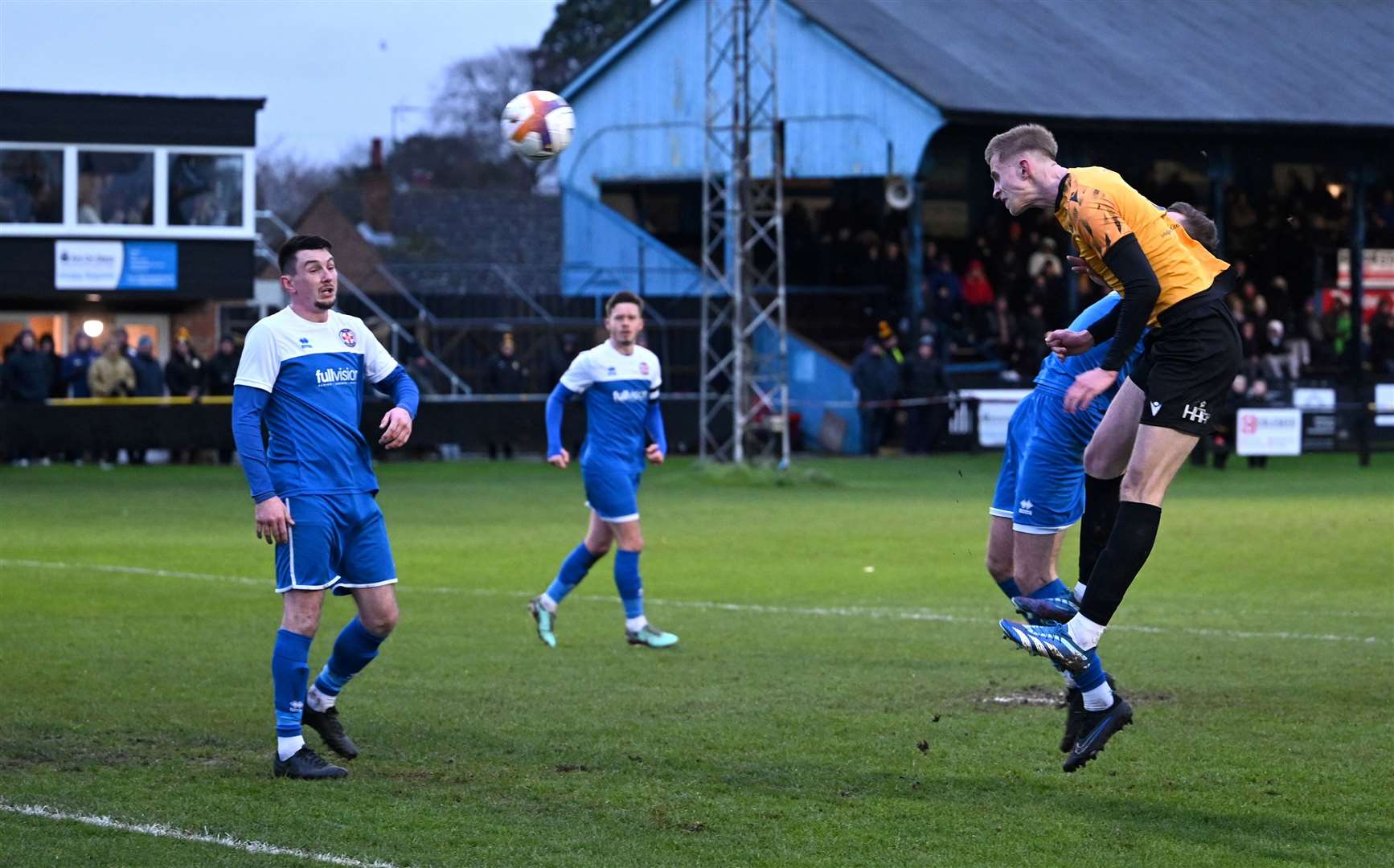 March Town United v Takeley in the Third Round of the FA Vase.