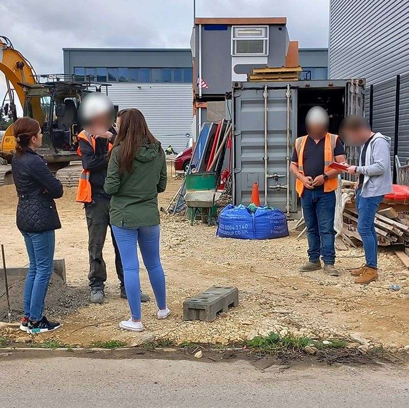 Fenland construction site visits to combat modern slavery.