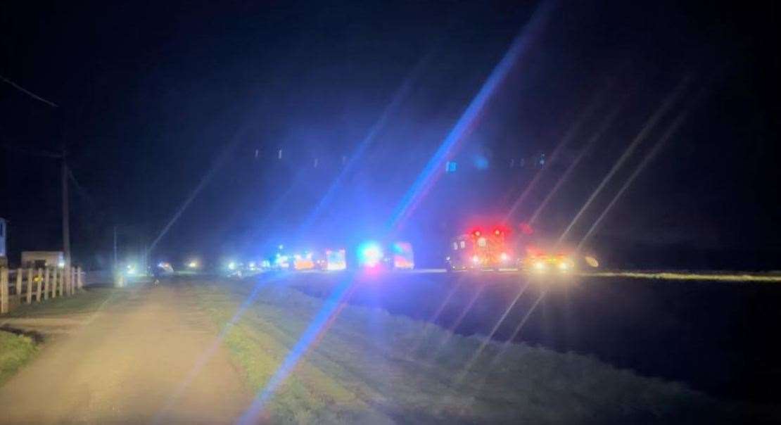 Emergency services at the scene