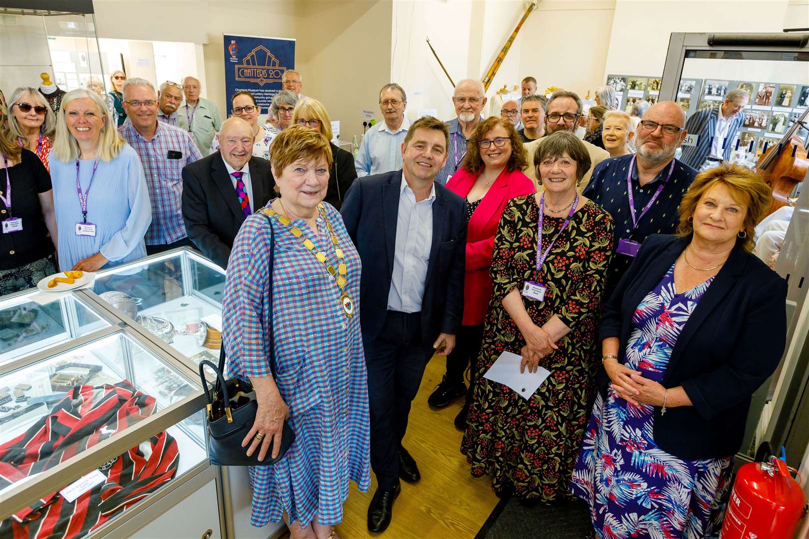 Mayor of Cambridgeshire and Peterborough Dr Nik Johnson, Deputy Mayor Cllr Anna Smith, and Mayor of Chatteris, Cllr Anne Hay, were among those celebrating the opening of the reopened Chatteris Museum