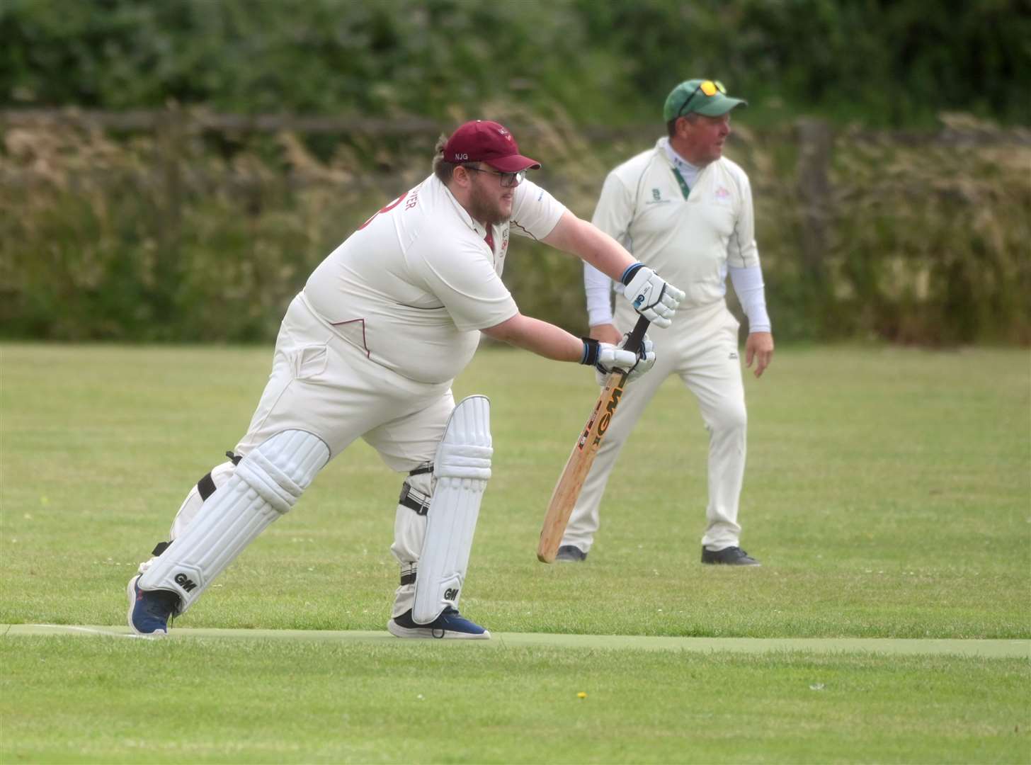 Wimblington v Chippenham cricket action