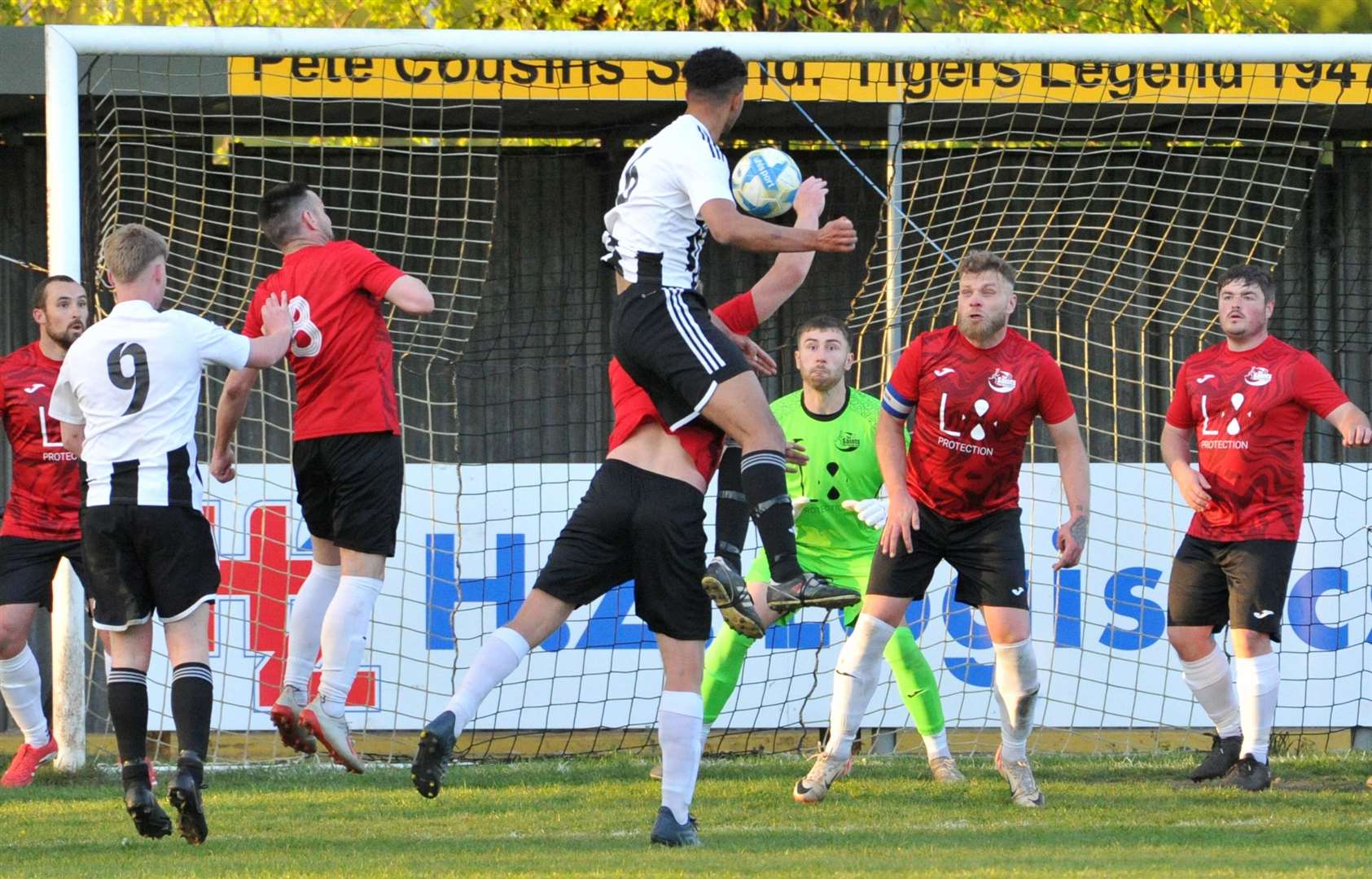 Action from the Spalding Inter-Services Cup final between Long Sutton and Tydd. Photo: Chris Lowndes