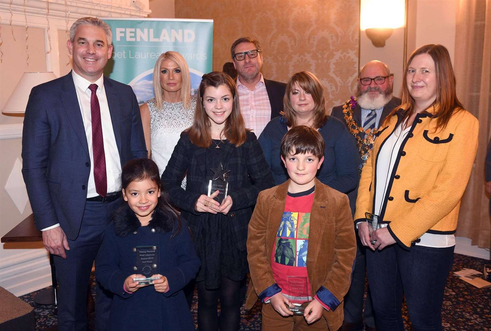 Elisabeth Sennitt Clough (pictured second from left at the back) is delighted with the success of the newly relaunched Fenland Poet Laureate competition. (22973828)