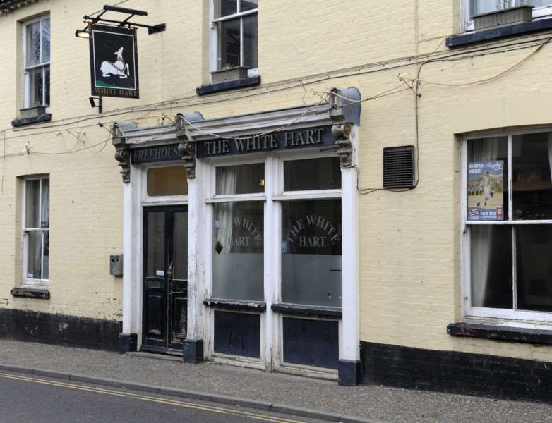 GV of The White Hart Pub in Bridge Street, Downham Market ANL-160302-190444009