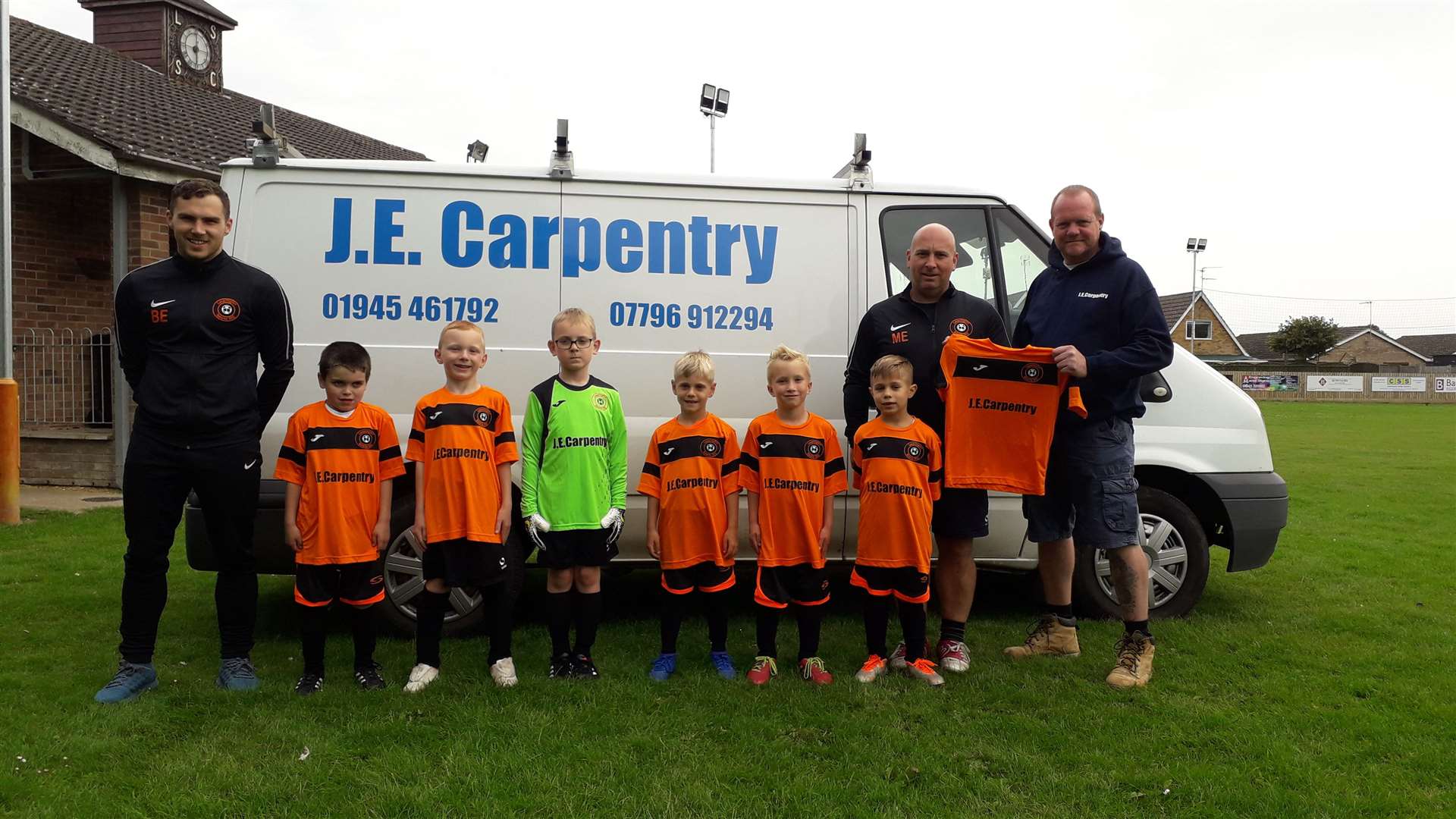 Leverington Sports under-7's Blacks team would like to thank two sponsors: James Else of J.E. Carpentry for their kit, pictured (16178273)